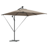 Parasol de cantilever tipo plátano Taupé 249 x 249 x 250 cm 5