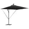 Parasol de cantilever tipo plátano Negro 249 x 249 x 250 cm 3