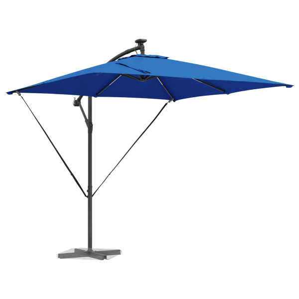 Parasol de cantilever tipo plátano Azul 249 x 249 x 250 cm M 3