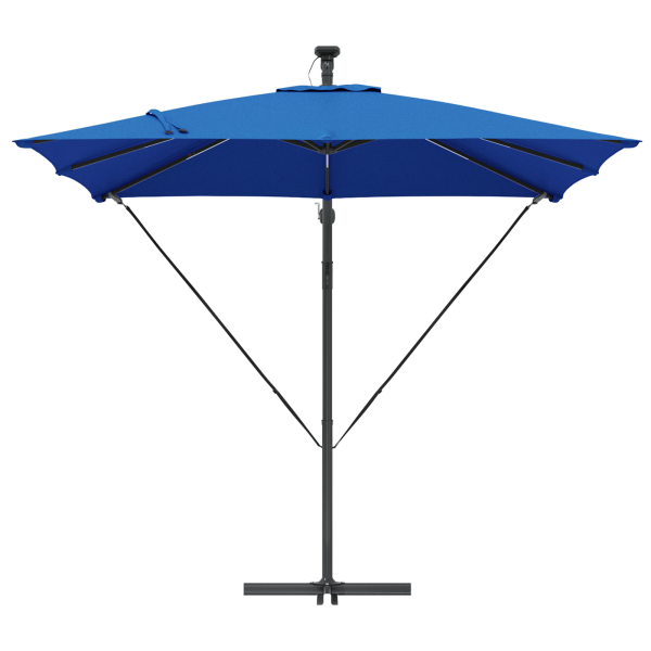 Parasol de cantilever tipo plátano Azul 249 x 249 x 250 cm M 5