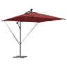 Parasol de cantilever tipo plátano Terracota 249 x 249 x 250 cm 3