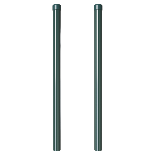 Postes de Cerca 2 pcs Verde 50 cm Aço com Revestimento em Pó M 3