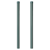Postes de Cerca 2 pcs Verde 80 cm Aço com Revestimento em Pó 3