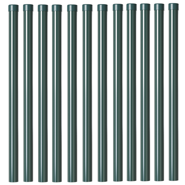 Postes de cerca 12 pcs Verde 90 cm M 3