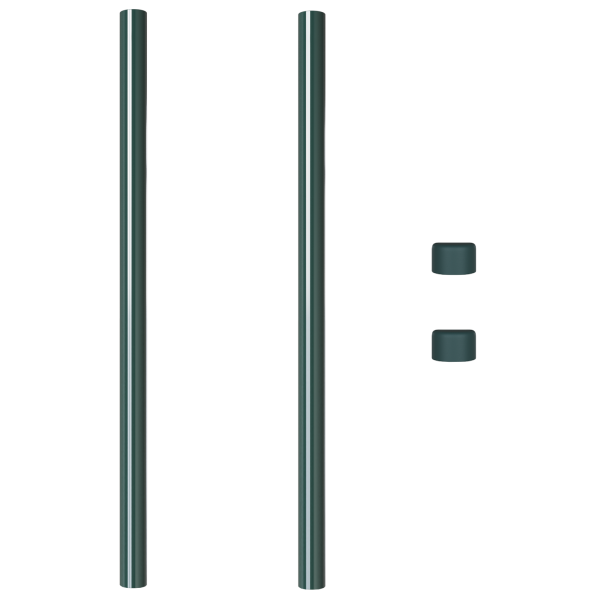 Postes de cerca 2 pcs Verde 100 cm M 4