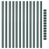 Postes de cerca 12 pcs Verde 100 cm 4