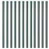 Postes de cerca 12 pcs Verde 110 cm 3