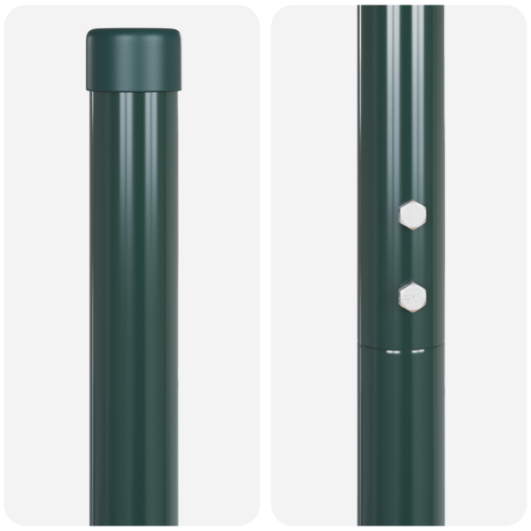 Postes de cerca 12 pcs Verde 160 cm M 5