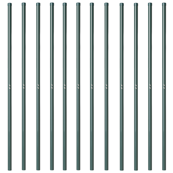 Postes de cerca 12 pcs Verde 180 cm M 3