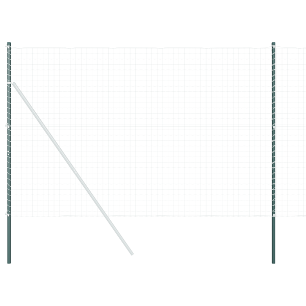 Postes de Cerca 12 pcs Verde 200 cm Aço com Revestimento em Pó M 2