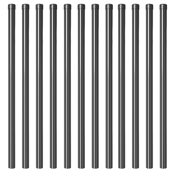 Postes de cerca 12 pcs Gris 110 cm M 3