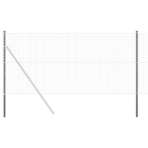 Postes de cerca 12 pcs Gris 160 cm M 2