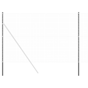 Postes de cerca 12 pcs Gris 200 cm H