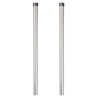 Postes de Cerca 2 pcs Prateado 70 cm Aço galvanizado 3