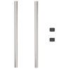 Postes de Cerca 2 pcs Prateado 70 cm Aço galvanizado 4