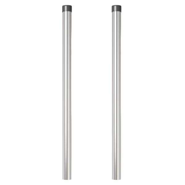 Postes de cerca 2 pcs Plateado 80 cm Acero galvanizado M 3