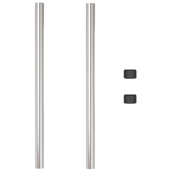 Postes de Cerca 2 pcs Prateado 90 cm Aço galvanizado M 4