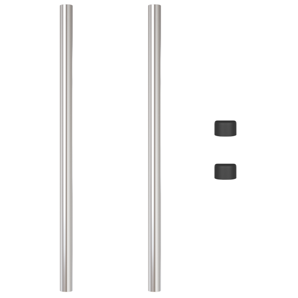 Postes de Cerca 2 pcs Prateado 110 cm Aço galvanizado M 4