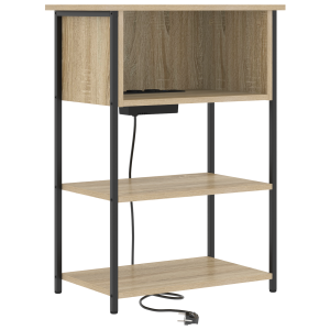 Armario de Noche Roble Sonoma 55 x 31 x 76 cm H