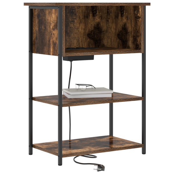 Armario de Noche Roble ahumado 55 x 31 x 76 cm M 3