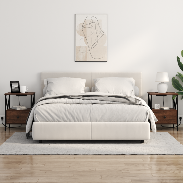 Armário de Cabeceira Carvalho castanho 41.5 x 40.5 x 55 cm M 4