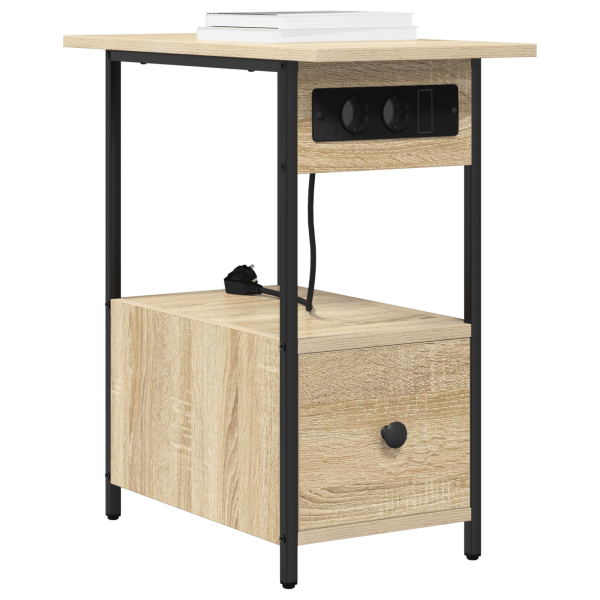 Armário de Cabeceira com gaveta Carvalho sonoma 60 x 30 x 61 cm M 3