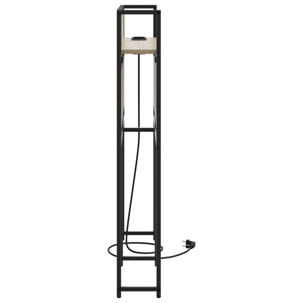 Cabecera de almacenamiento con cabecera Roble Sonoma 80 cm M 5