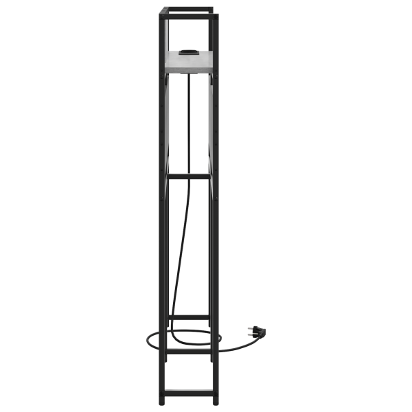 Cabeceira de armazenamento com cabeceira Sonoma cinzento 80 cm M 5