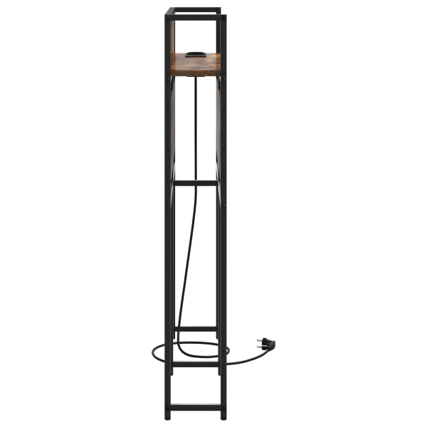 Cabeceira de armazenamento com cabeceira Carvalho fumado 90 cm M 5