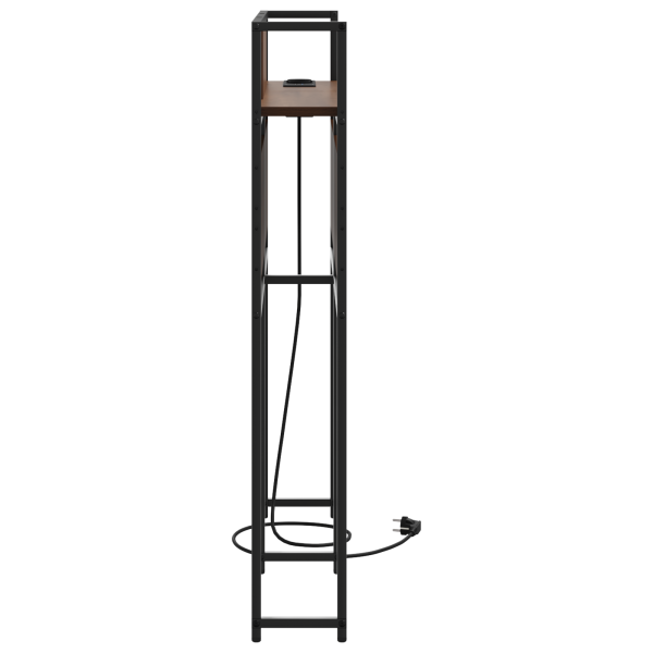 Cabecera de almacenamiento con cabecera Marrón roble 100 cm M 5