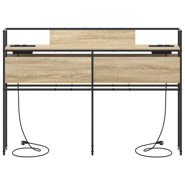 Cabeceira de armazenamento com cabeceira Carvalho sonoma 120 cm M 4