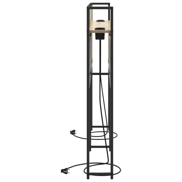 Cabecera de almacenamiento con cabecera Roble Sonoma 150 cm M 5