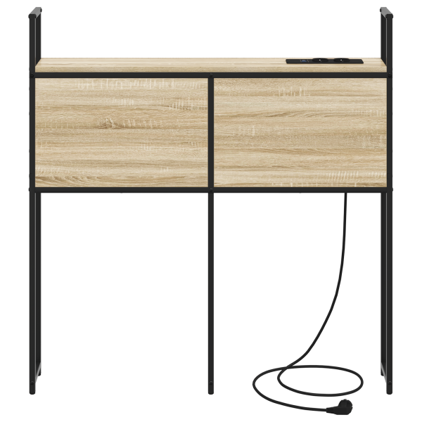 Cabecera de almacenamiento con cabecera Roble Sonoma 90 cm M 4