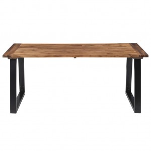 Mesa de comedor demadera de acacia maciza 180x90 cm H