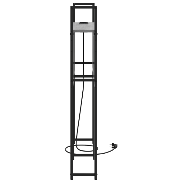 Cabeceira de armazenamento com cabeceira Sonoma cinzento 100 cm M 5