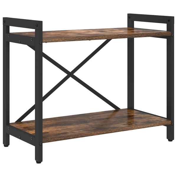 Estantería Roble ahumado 60 x 30 x 48.5 cm Madera contrachapada M 2