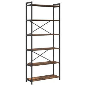 Estante Carvalho fumado 80 x 30 x 188 cm Madeira e Aço H