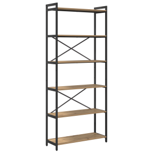 Estante carvalho artisiano 80 x 30 x 188 cm Madeira processada H