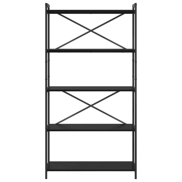 Estantería Roble negro 80 x 30 x 153 cm Madera contrachapada M 5