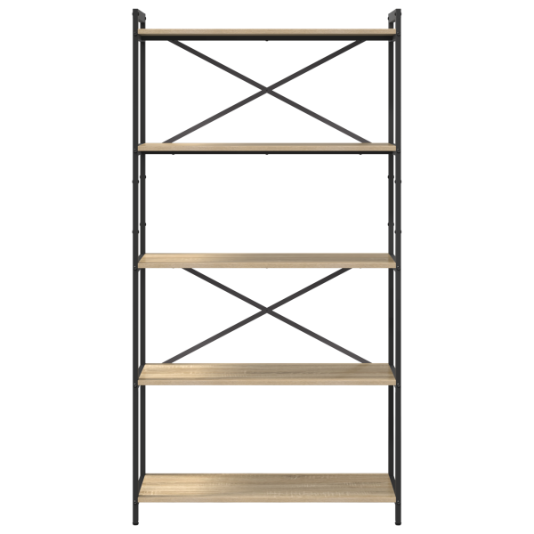 Estantería Roble Sonoma 80 x 30 x 153 cm Madera contrachapada M 5