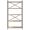 Estantería Roble Sonoma 80 x 30 x 153 cm Madera contrachapada 5