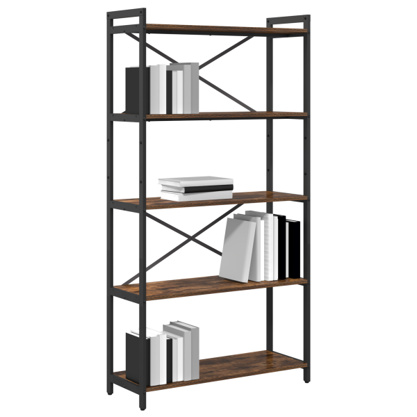 Estantería Roble ahumado 80 x 30 x 153 cm Madera contrachapada M 3