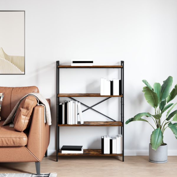 Estante Carvalho fumado 80 x 30 x 118 cm Madeira M 4