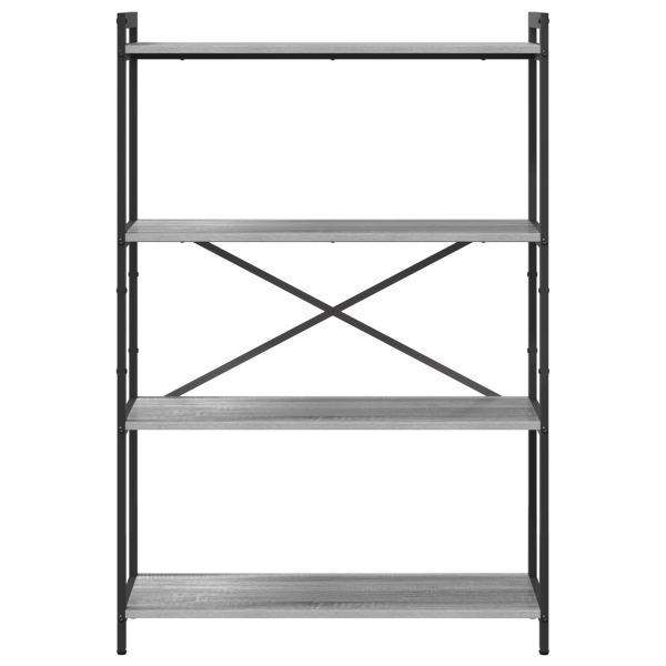 Estantería Gris sonoma 80 x 30 x 118 cm Madera contrachapada M 5