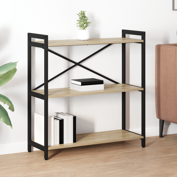 Estantería Roble Sonoma 80 x 30 x 83 cm Tablero de partículas D