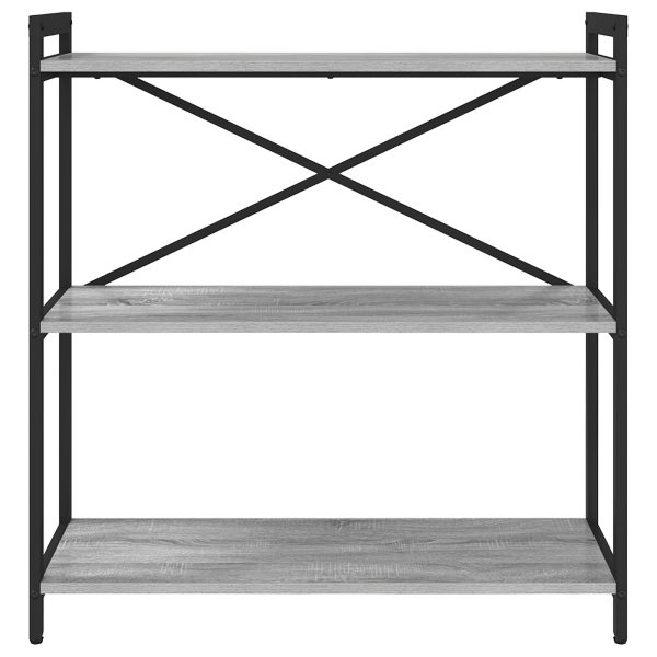 Estantería Gris sonoma 80 x 30 x 83 cm Madera contrachapada M 5