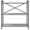 Estantería Gris sonoma 80 x 30 x 83 cm Madera contrachapada 5