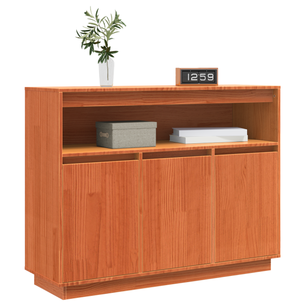 Vitrina Marrón 104.5 x 34 x 80 cm Madera de pino sólido M 3