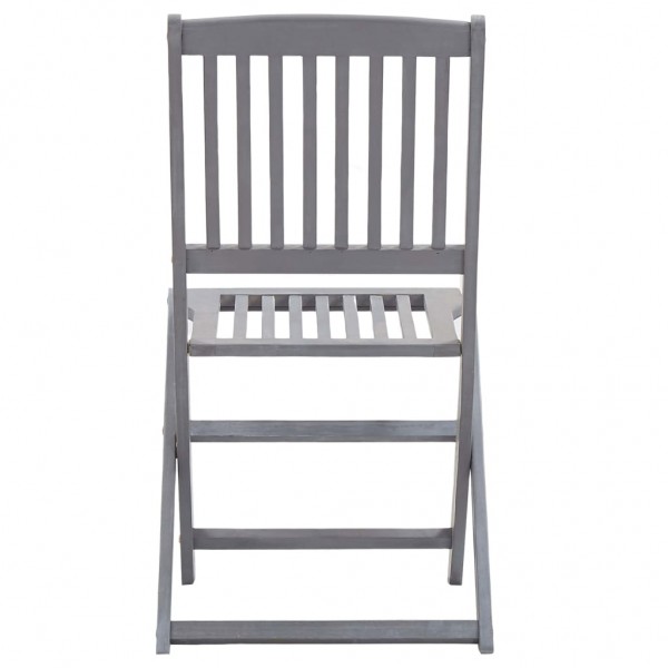 Cadeiras de jardim dobráveis 4 pcs madeira acácia maciça M 5