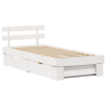 Estructura de cama Blanco 75 x 190 cm Madera de pino sólido 2